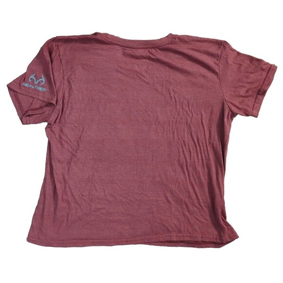 Realtree Property Of Maroon T-Shirt Women’s 1X Outdoor Hunting Camo Graphic Tee - Picture 5 of 8